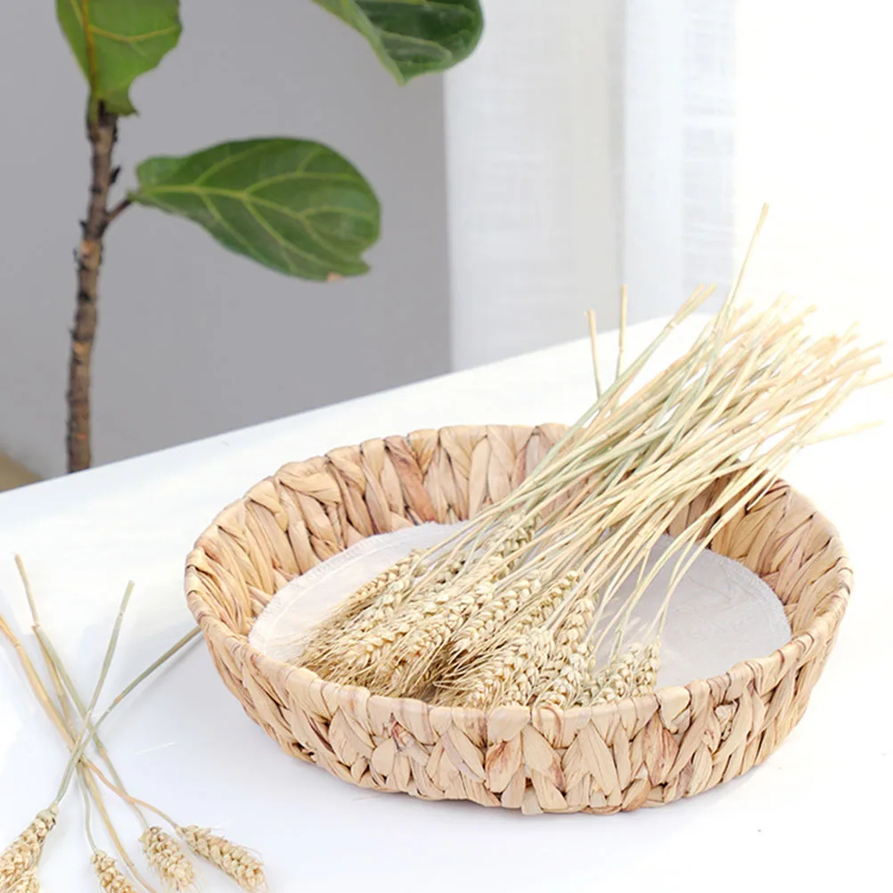 

Snack Storage Basket Retro Woven Fruit Container For Home Kitchen Bathroom Organizing Bread Tray Picnic Basket Household