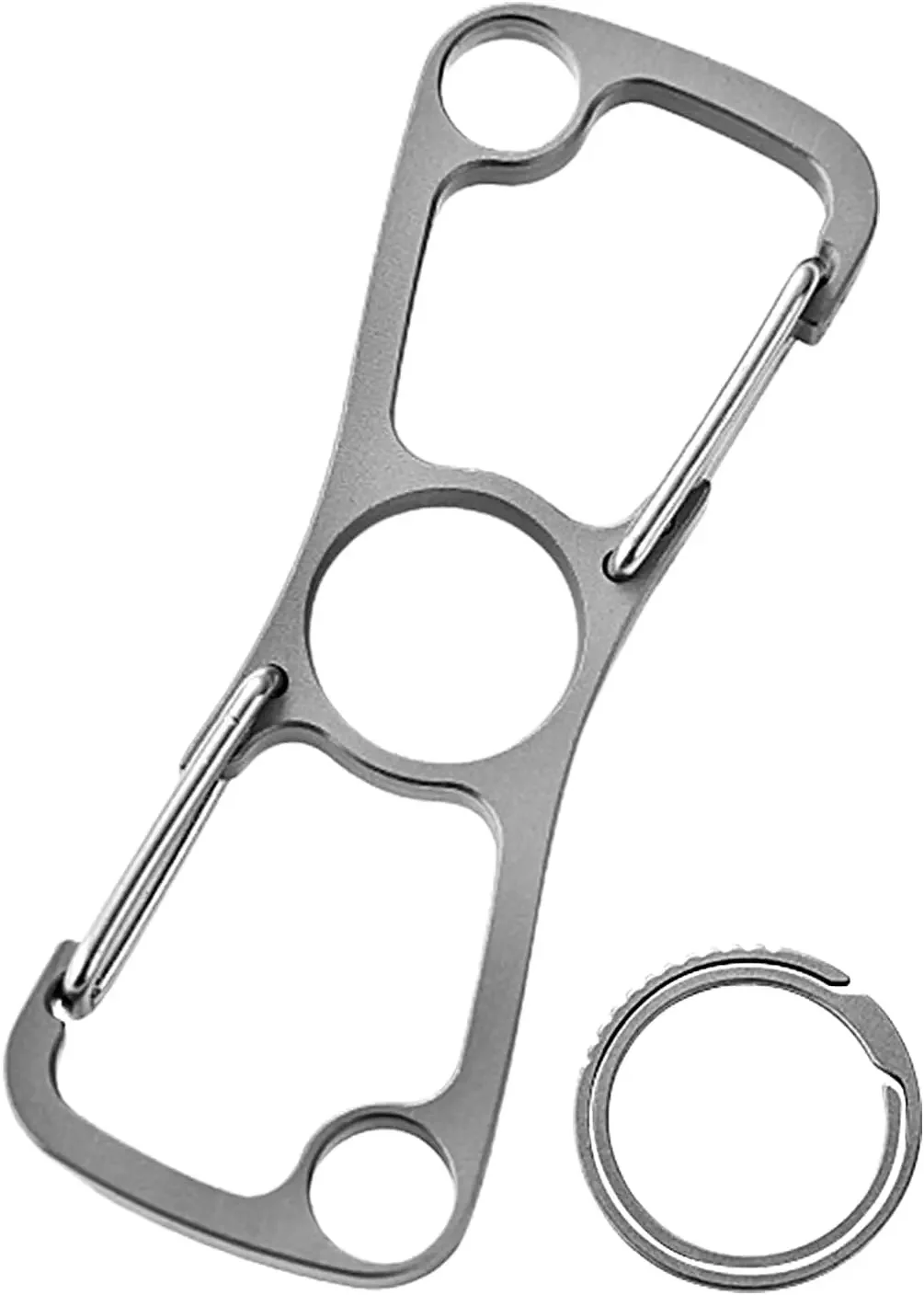 FEGVE Carabiner for Keys | Keychain Carabiner - Lightweight Alloy Hook Holder Organizer for Home Hiking Camping