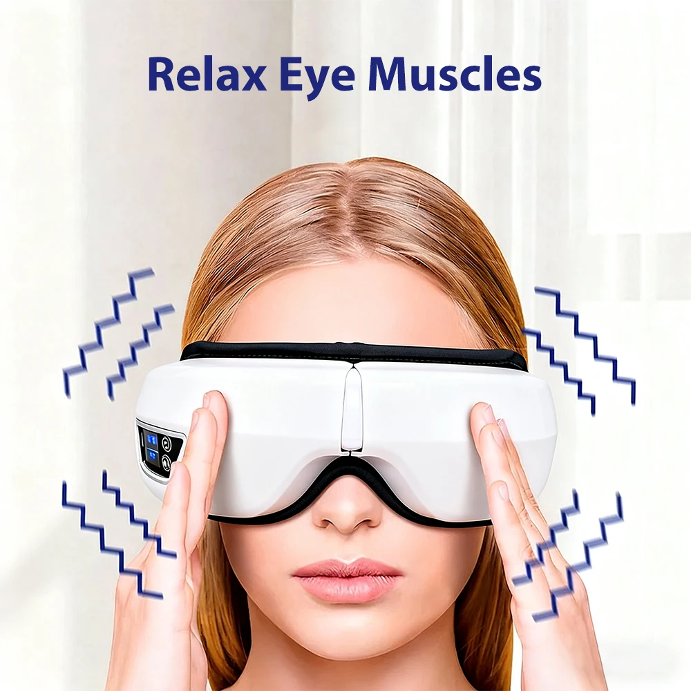 

Electric Eye Massager Vibration Massage Relax with Bluetooth Music Glasses DC Eyes Care Device Relax Eye Muscles