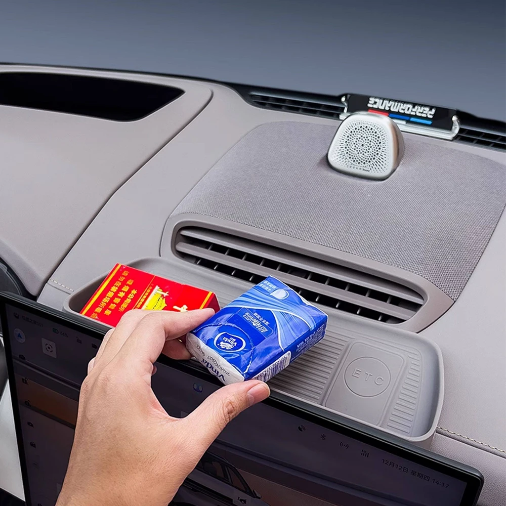For ZEEKR 7X Car Central Control Screen Rear Storage Box Modified Silicone Storage Box Inter Accessories