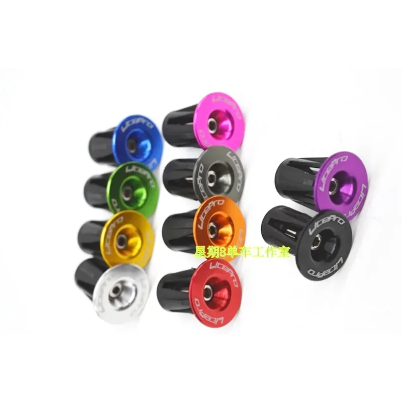 

LITEPRO Grip Bar Ends Stops End Plugs Alloy Handlebar Bike 11colors