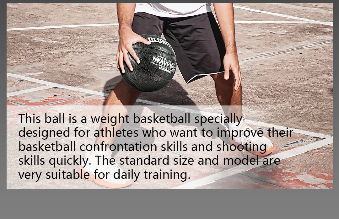 Aggravated Basketball 3lbs Größe 7 Indoor Outdoor Spezial-Trainingsball für verbesserte Ballkontrolle, Dribbling und Passfähigkeiten – Detail 15