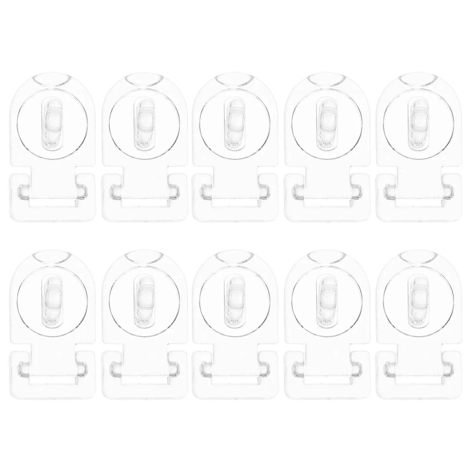 10Sets Transparent Acrylic Cabinet Lock Hasps Mini Hinge Latch Buckle Clear Flat Mount for Boxes Drawers Cabinets Jewelry Phones