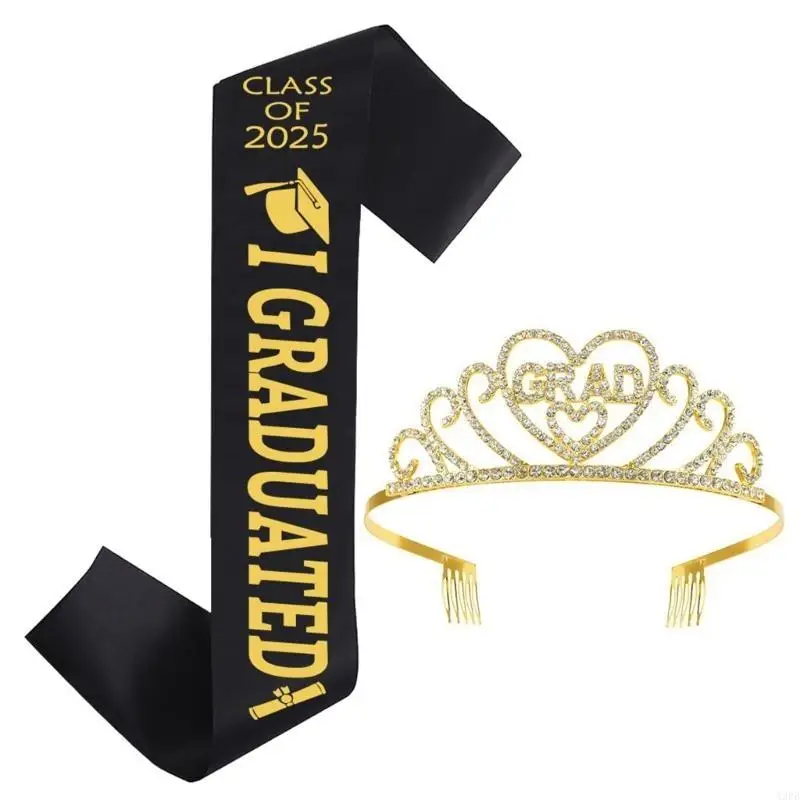 2025Stylish afstuderen Sash Multicolor afstuderen Decoratie Gefeliciteerd SASH