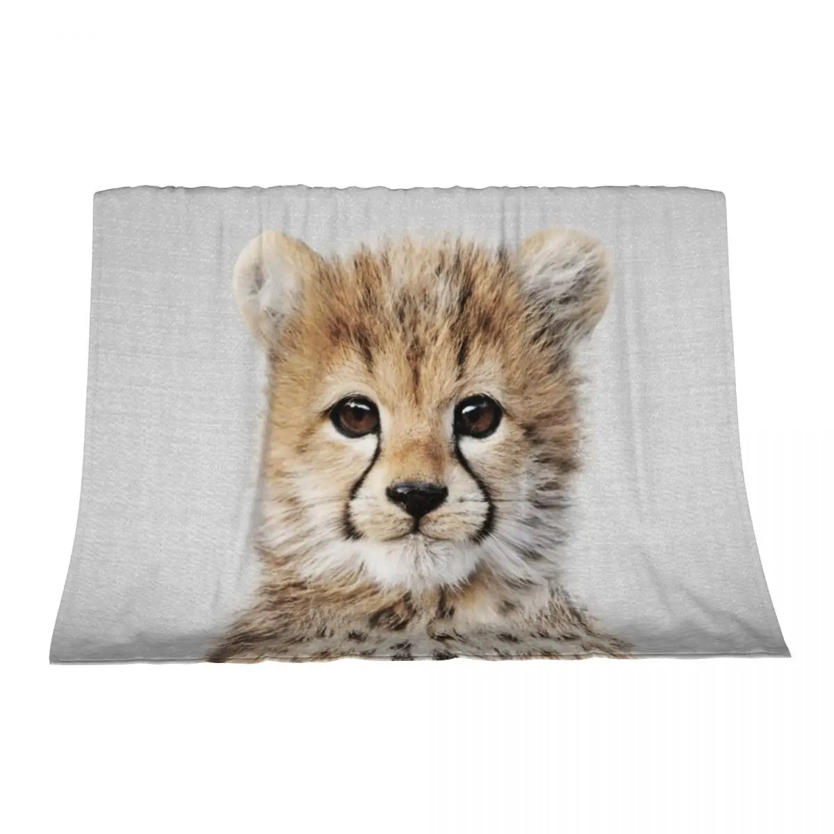 

Baby Cheetah - Colorful Throw Blanket Baby Camping blankets ands Blankets