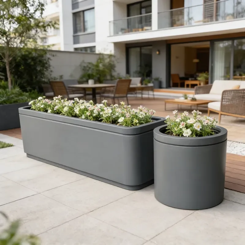 Factory Direct Custom Galvanized Steel Rectangle Elevated Backyard Garden Planter Trough Box Durable Eco-Friendly