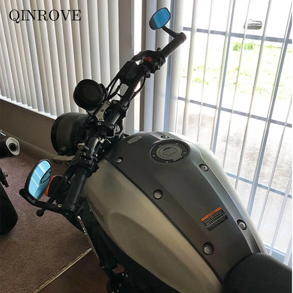 22mm Motorcycle Handlebar End Rearview Mirror Aluminum Universal Side Mirror For Ducati Monster 620 696 797 821 Scrambler Diavel