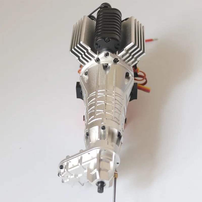 JDM-138 simulierter Metallmotor, Sekundgeschwindigkeitsgetriebe-Kit für 1:10 Rc-Auto, Offroad-Kletterauto, Pickup-Truck, Modellspielzeug, Autos, Teile