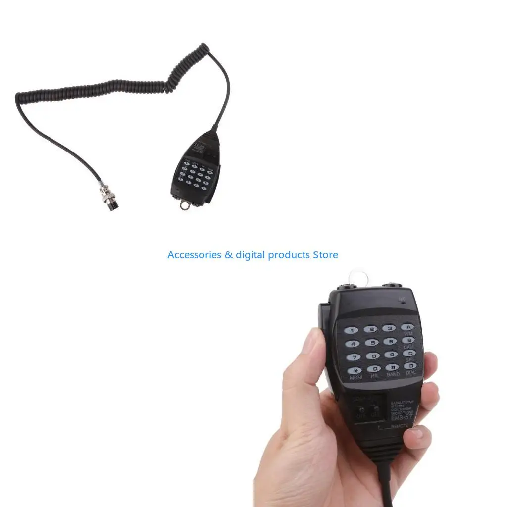 

77JD Динамик Клавиатура Микрофон для Alinco DR03 DR06 DR135 DR235 Двухсторонняя радиорация