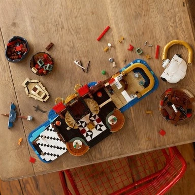 Floating Restaurant Building Blocks Sets 3402pcs Compatible With Legoed Particles Suitable For Christmas Gifts 75640