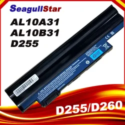 Laptop battery for Acer Aspire One 722 AO722 D257 D257E AL10A31 AL10G31 Netbook  D260 D270 Happy, Chrome AC700 AL10B31
