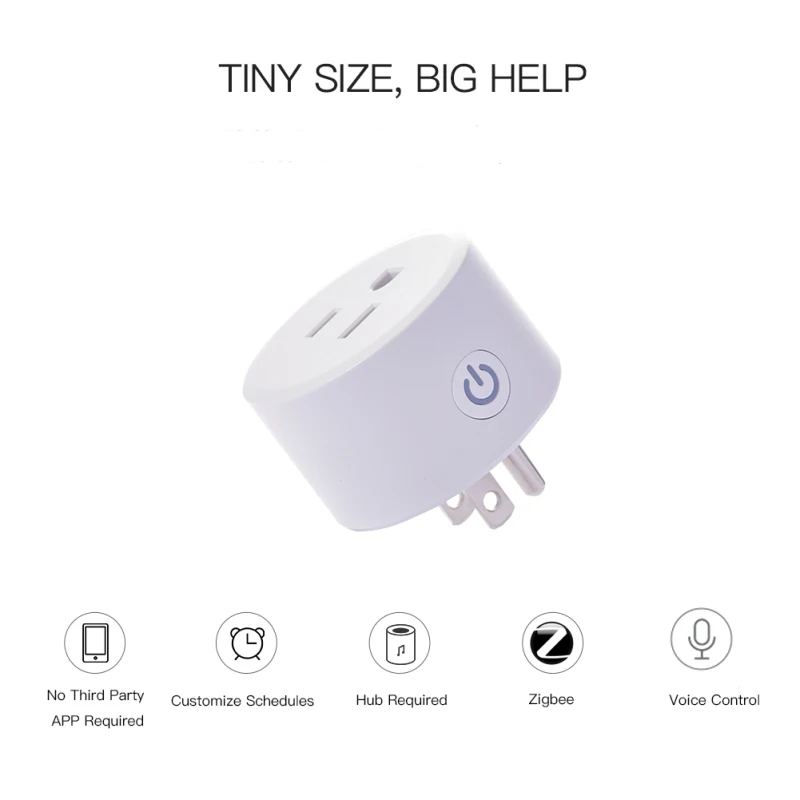 110-250v Tuya Plug Us Smart Plug Compatible Alexa Home Assistant Smart Socket Timer 15a Smart Home Outlet