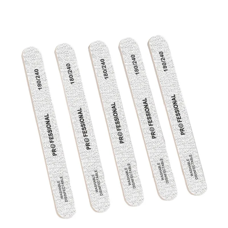 10/25/50 قطعة ملف الأظافر 100/180/240 خشبية الرملي عازلة كتلة باديكير مانيكير UV هلام طلاء الأظافر برو الملفات نصائح اصطناعية #2