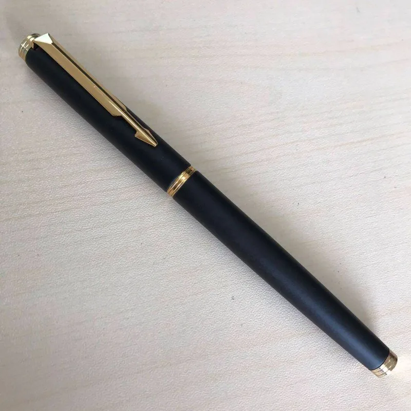 Youth 38 Fountain Pen Dark Pointed Hooded Nib F 0.5 Retro Black Metal Rod Practice Advanced Ink Pen Office School Supplies Gifts