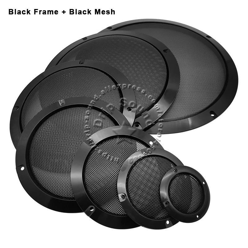 For 2"/3"/4"/5"/6.5"/8"/10" Inch Speaker Conversion Net Cover Car Audio Decorative Circle Metal Mesh Grille Protection 6A