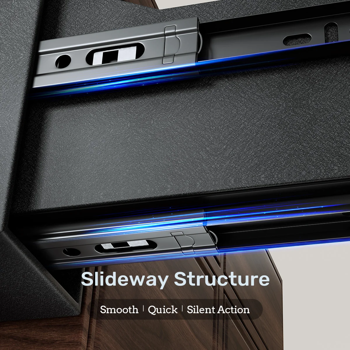 Blacksmith SF0203 Biometric Handgun Gun Safe Slider Fingerprint Hand gun Safe Bedside Pistol Safe For Desk Car Truck