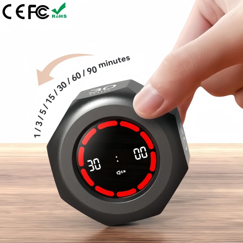 Flip Timer with Gravity Sensor: The Ultimate Time Management Tool for Home, School, and Kitchen
