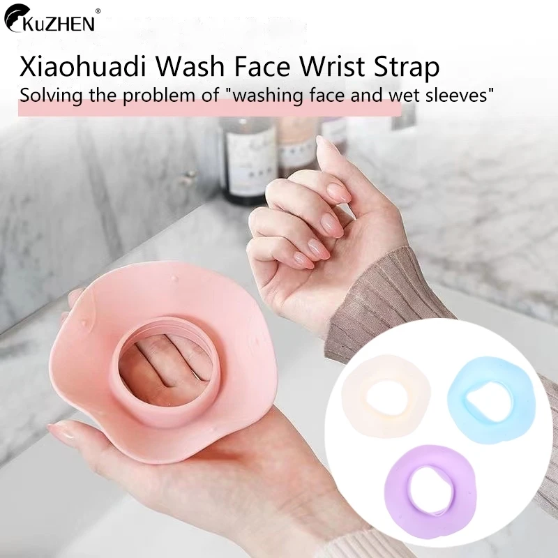 1Pair Washing Face Spa Wrist Watch Band Silicone Solid Color Waterproof Hair Accessories Headwrap Handmade Makeup