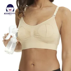 Maternity Bra for Breast Pump Special Nursing Bra Hands Pregnancy Clothes Breastfeeding Pumping Bra Can Wear All Day