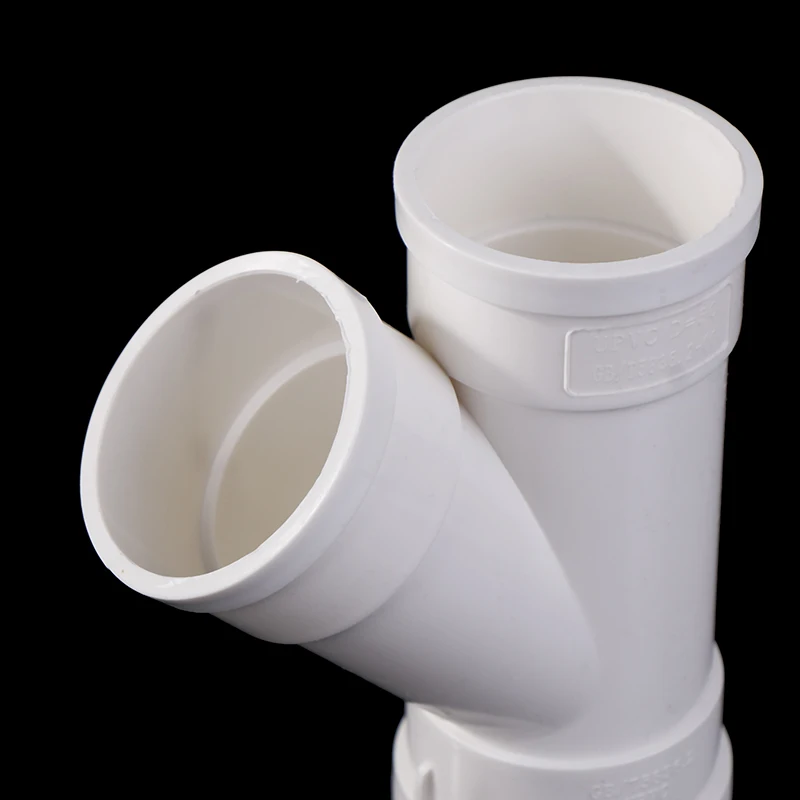 1PC Casa Bianco Tubi di Scarico in PVC Raccordi Gomito Tee Wye Accoppiamento Cleanout Gomito da 90 Gradi per Tubi in PVC Raccordi per Tubi di Scarico Gomito