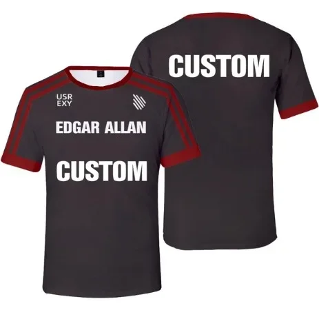 عبر الحدود الكرة الطائرة الشباب دعوى ثلاثية الأبعاد الطباعة الرقمية الملونة الصيف الرجال والنساء قصيرة الأكمام تي شيرت ملابس الأطفال