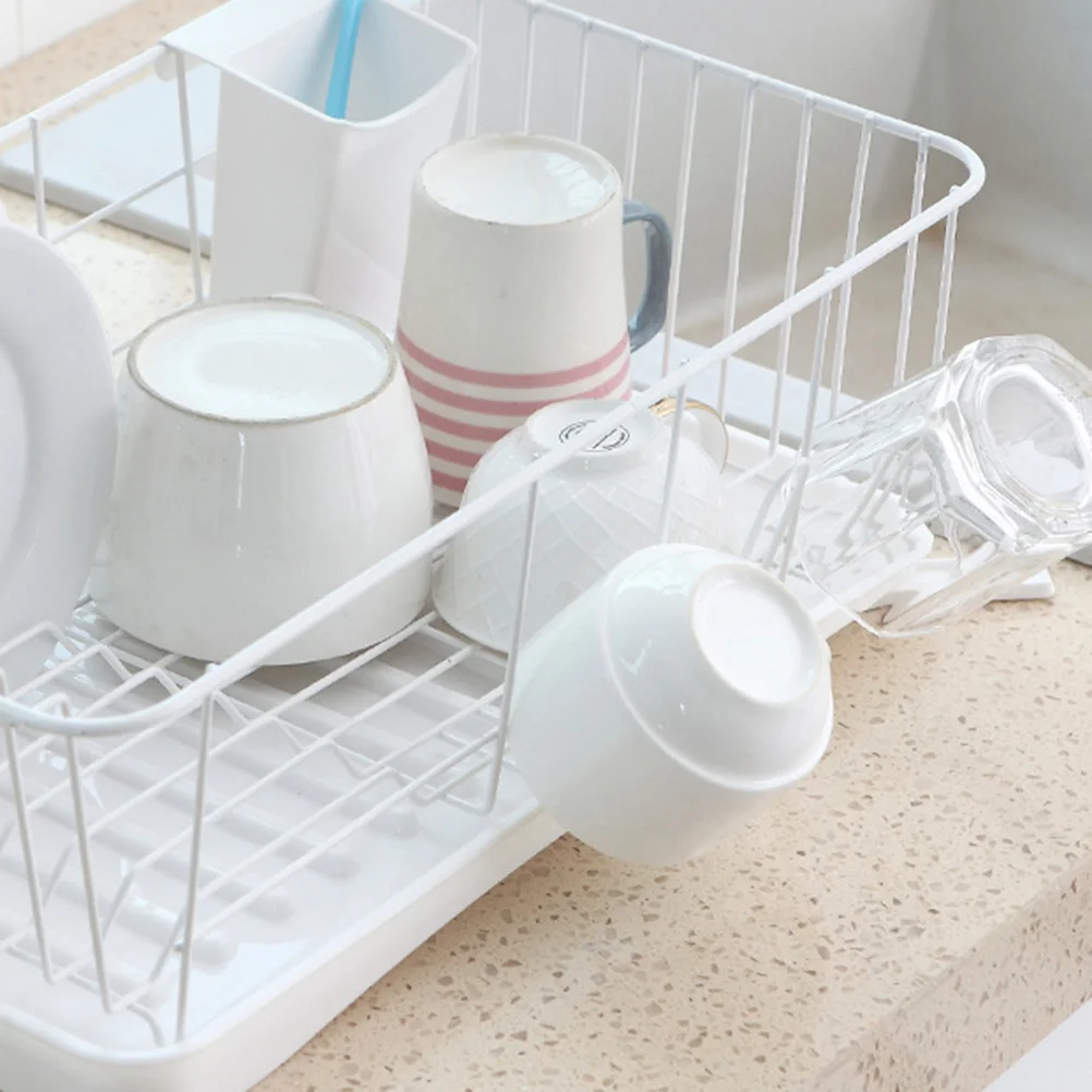 

Premium Pp Iron Kitchen Utensil Holder Drainage Design Lightweight Dish Drying Rack For Sink Tableware Organizer