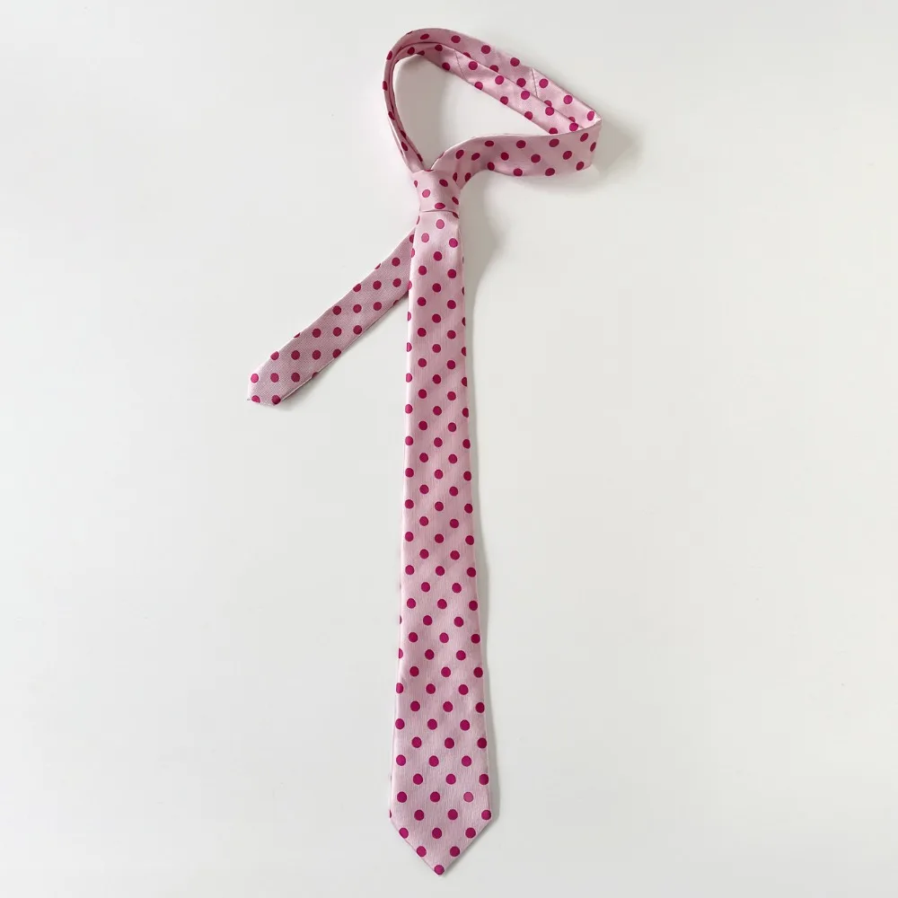 

Clothing Decoration Korean Leopard Print Necktie Wave Point Long Polka Dot Tie Printed Retro Belt Accessories Men