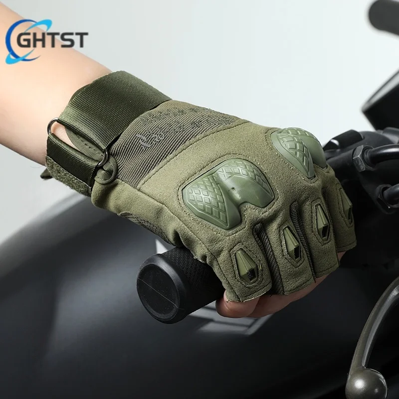 

Outdoor Tactical Gloves Motorcycle Gloves Half Finger Military Men Women Combat Shooting Hunting Fitness Gloves