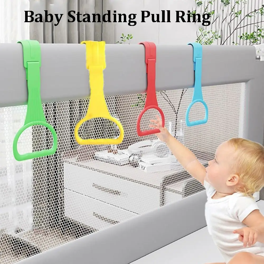 

Baby Toys Plastic Pull Ring for Playpen Bed Accessories Solid Color Baby Pull Ring Stroller Toy Ring Bed Rings