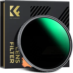K&F Concept Nano-X Variable ND2-N400 ND Filter 37-105mm Adjustable Neutral Density Camera Lens Filter 28-Layer Coated Waterproof