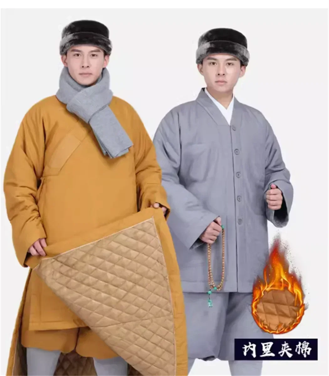 2026  Winter cotton fabric with cotton monk clothing