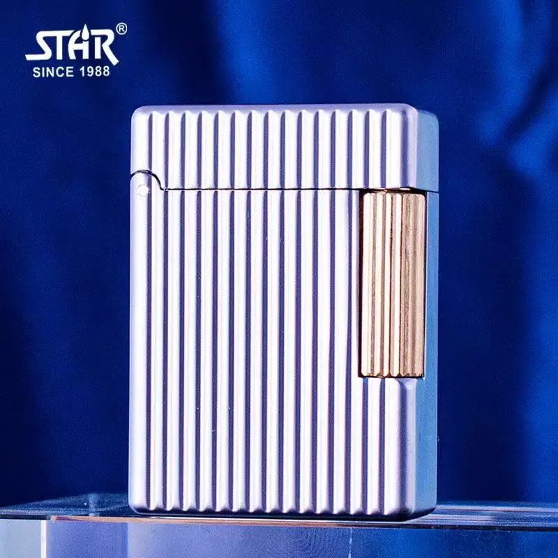 

2026 New ST30 Vertical Pearl Chrome Oil Lighter, Stylish Side Sliding Cigarette Lighter, Classic Series Style Men's Gift