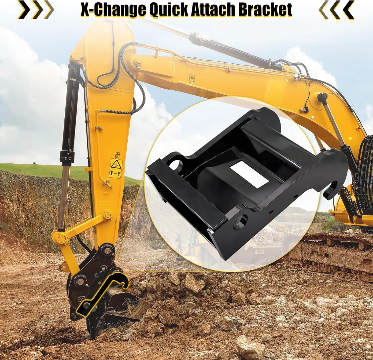 X-Change Koppeling Beugel Quick Change Hitch Mini Graafmachine Attachment Past Bobcat E Serie Modellen Graver USA Gratis verzending