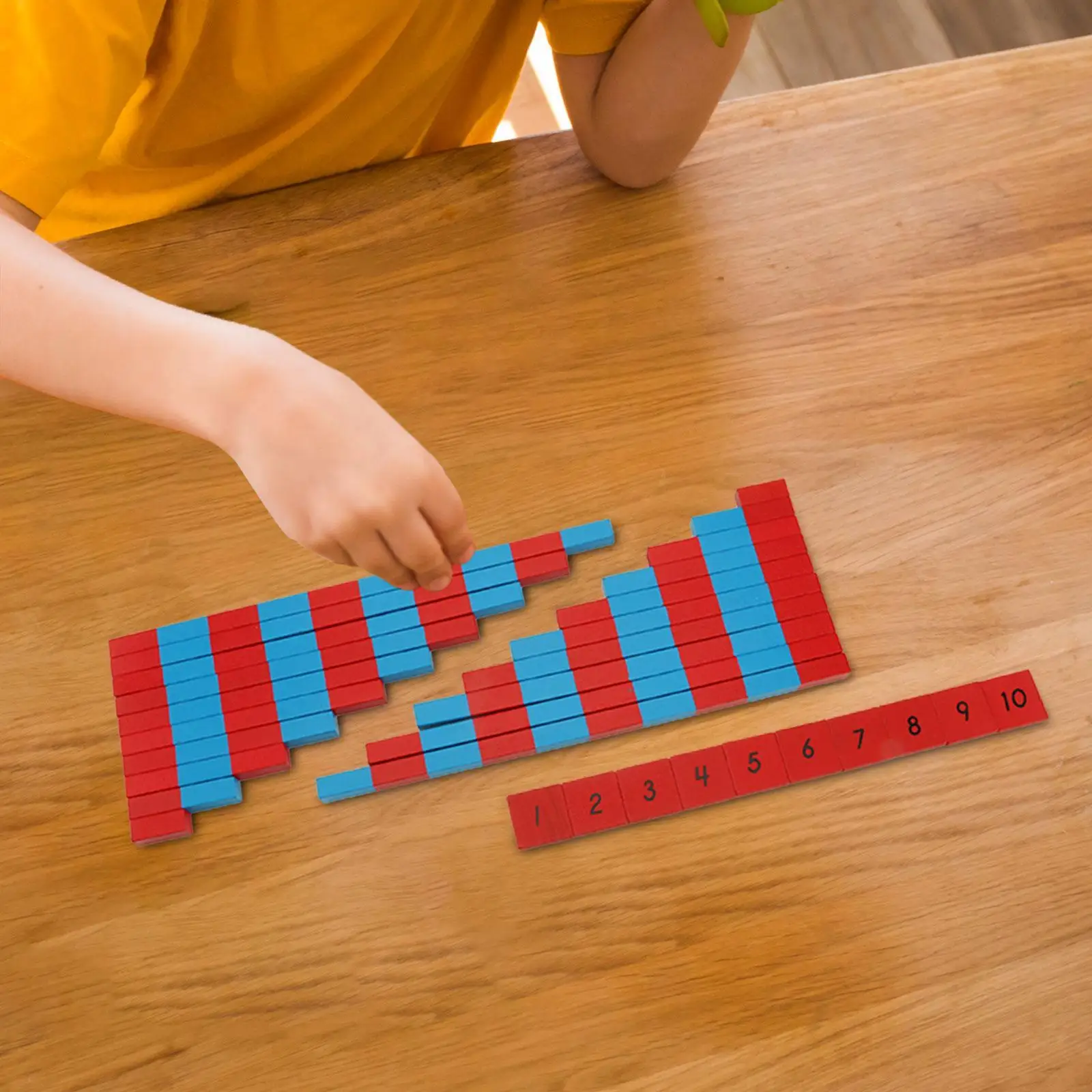 Varillas numéricas pequeñas, juguetes matemáticos, materiales para niños, prácticas varillas numéricas matemáticas