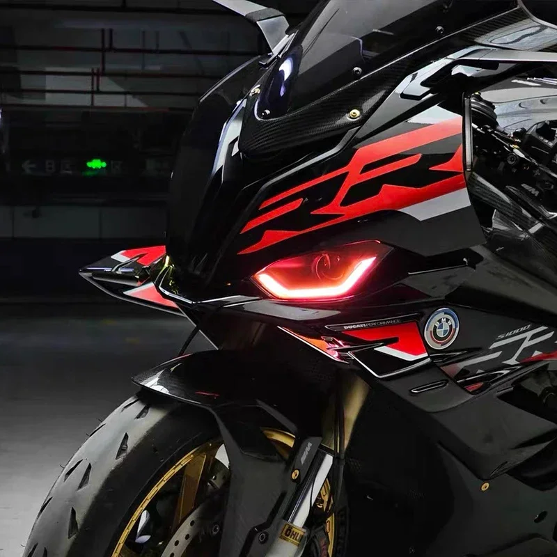 ل BMW S1000RR S 1000 RR دراجة نارية الملحقات ملصق الجبهة القلنسة واقية ملصق مائي رئيس ملصق جديد RR الرسم 2019-203