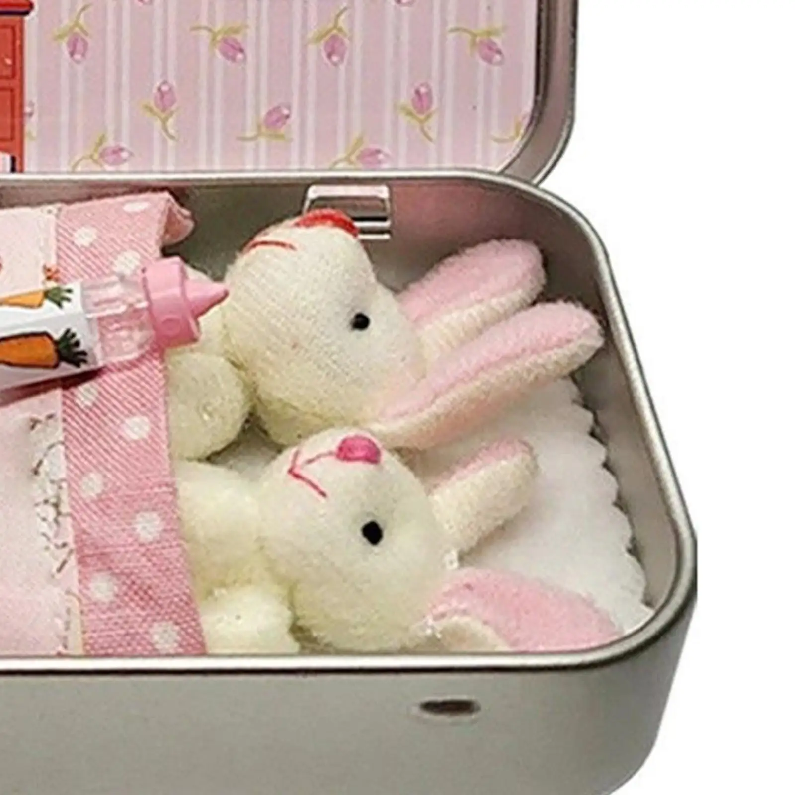 

Kids Rabbit Plush Toy Creative Easter Pocket Bunny Soft Stuffed Animal Centerpiece for Girls Holiday Gift and Party Decor