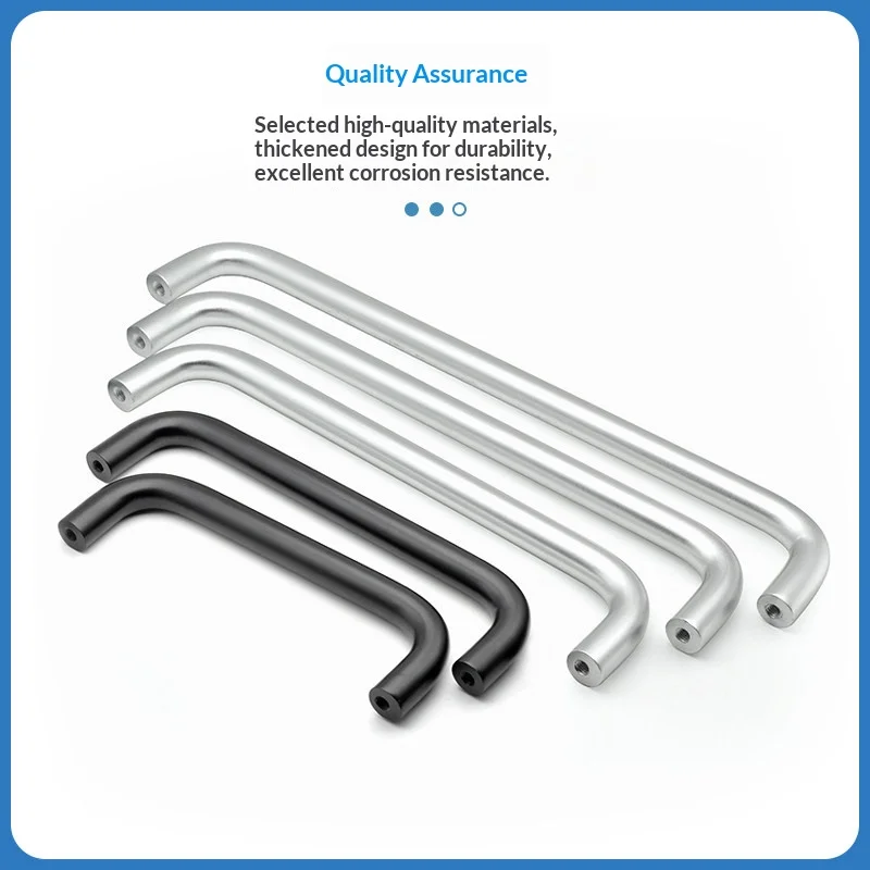 Aluminum Alloy round Rod Cylindrical Solid Handle for Industrial Equipment CNC Machine Tool Door Cabinet Long Handle