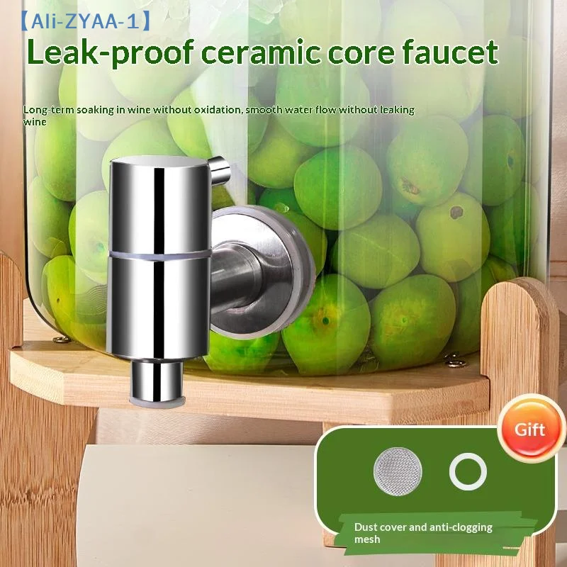 1 Set Water Dispenser Switch Tap Leakproof Beer Faucet Cask Valve Switch Stainless Steel Special Juice Faucet Valve【ZYAA-1】