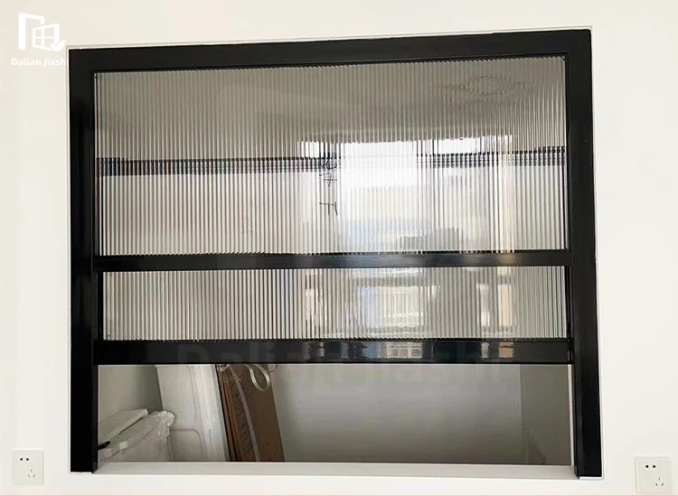 Windproof Rainproof Soundproof Hanging Vertical Sliding Lifting Aluminum Alloy Tempered Glass Bedroom Farmhouse Design Window