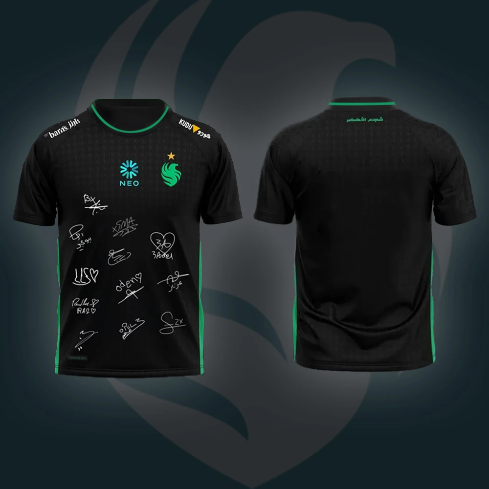 2025 New Counter-Strike2 Team Falcons Esports Uniform Jersey Breathable Sports Sports Fashion Fans Gift Tshirts Loose Tops image 3