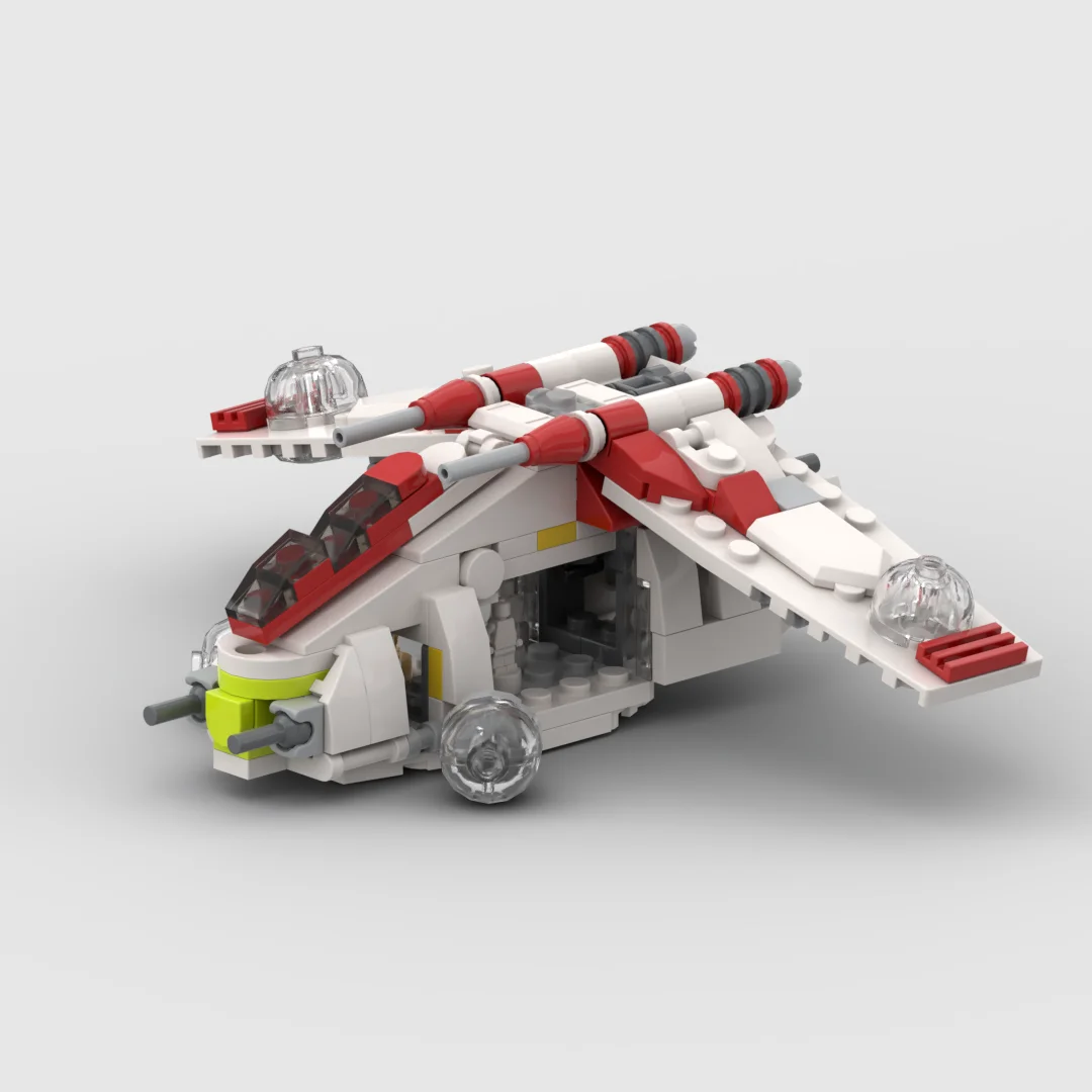 moc119# Republic gunboat of Coruscant GuardMinifig Standard Helmet Assembles Building Blocks children's toys