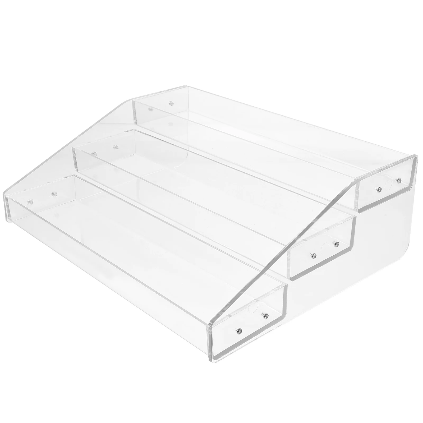 

Clear Acrylic Display Rack Large Capacity Perfume Stationery Organizer Desktop Storage Stand Acrylic Display Stand