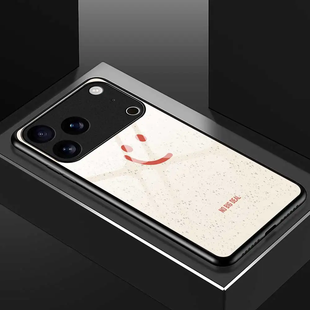 아이폰 17 Pro Max, 17 Air, 16, 15, 14 Pro Max Plus, 13, 12, 11 Pro Max, 16e, XS Max, XR, X, 7, 8용 페이스 폰 케이스 강화유리 커버