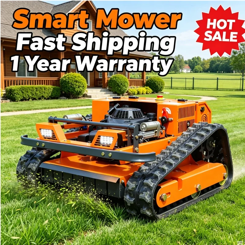 Customized Big Promotion Remote Control Lawn Mower Zero Turn 4 Stroke Adjustable Cutting Height For Farm Lawn