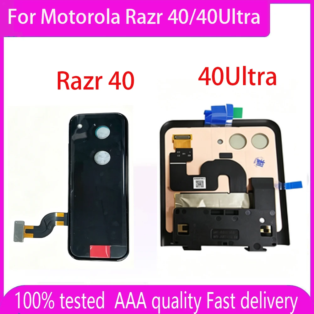 LCD For Motorola Razr 40 Display Touch Screen Digitizer Assembly Original Second External For Moto Razr 40 Ultra Secondary Scree