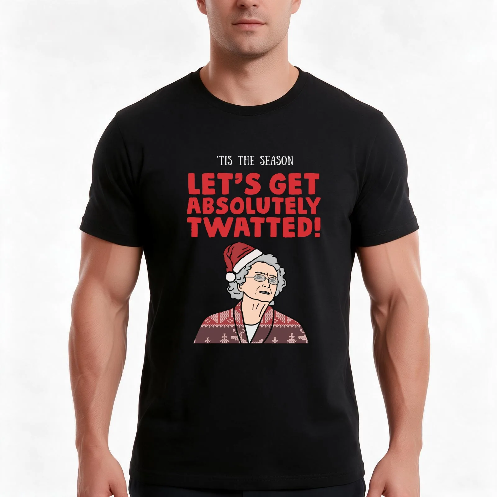 Tis The Season - Gavin & Stacey - Twatted T-Shirt, Summer Casual Cotton Tee, Oversized Streetwear Tops, Vintage Graphic Print
