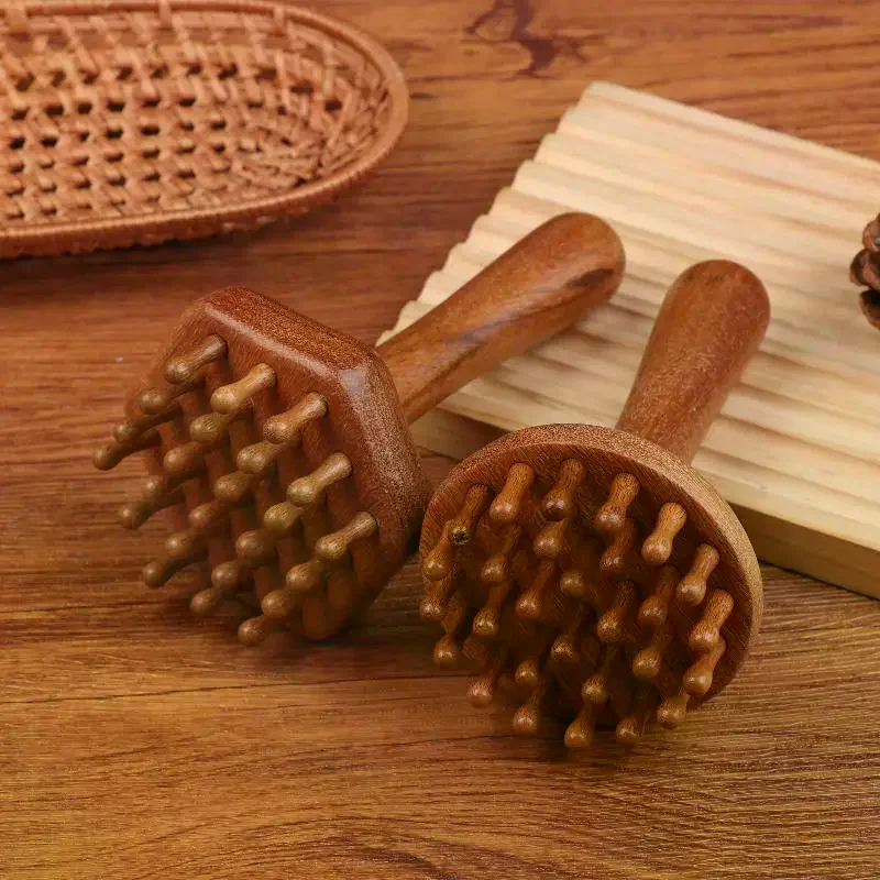 المحمولة خشب الصندل غوا شا أداة تدليك رئيس الرقبة الساق الجسم ميريديان مدلك اللمفاوي العضلات الإغاثة الألم تدليك الأنسجة العميقة #4