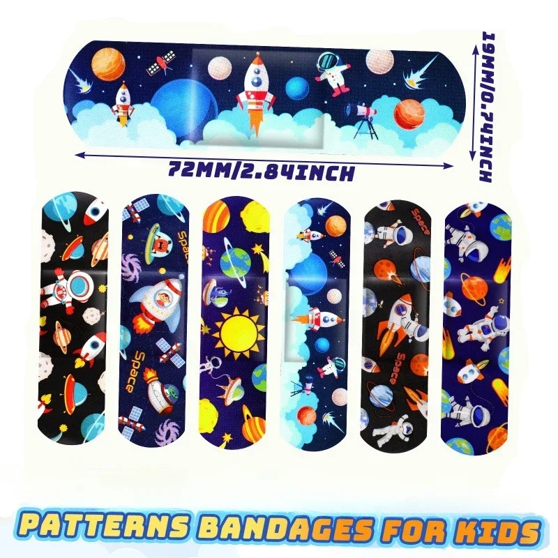 Dos Desenhos Animados Kawaii Band Aid para Primeiros Socorros, Ataduras Adesivas, Impermeável, Respirável, Molho Ferida, Emplastros, Remendo De Pele