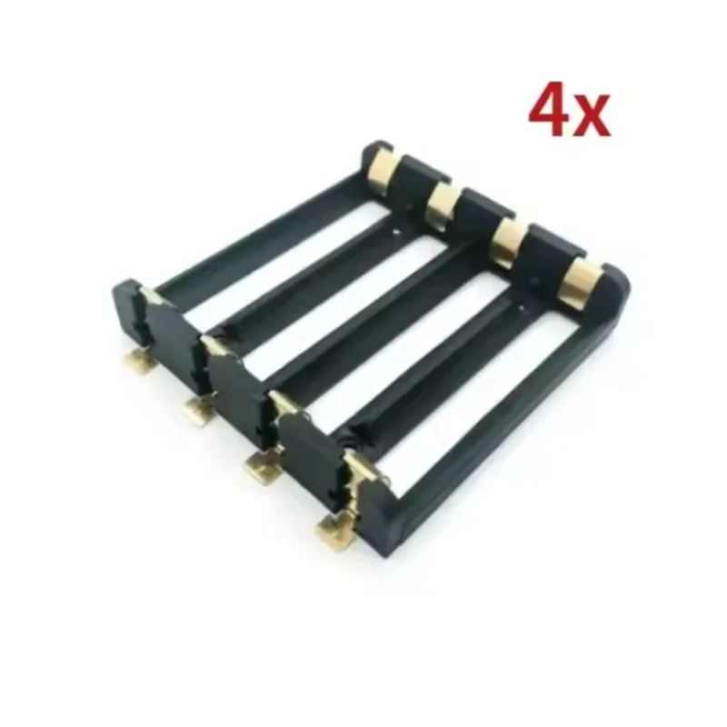 1 x 2 x 4 x 18650 SMT-Batteriehalter 18650 3,7 V Batteriebox Aufbewahrungsbox Container Power Bank mit Bronzestiften