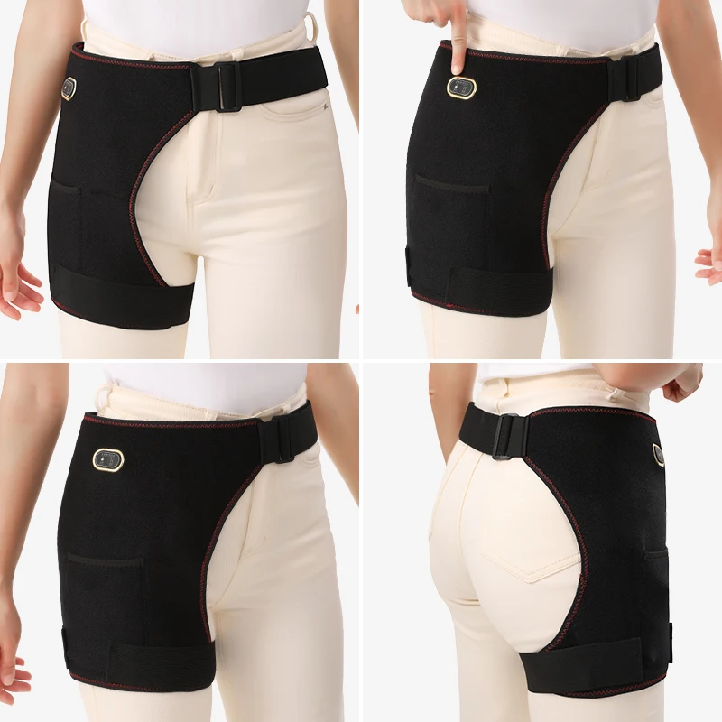 المحمولة الكهربائية ساخنة الورك مدلك الاهتزاز العجن عرق النسا الألم تخفيف إجهاد العضلات الانتعاش الشتاء الدافئة والعتاد #6